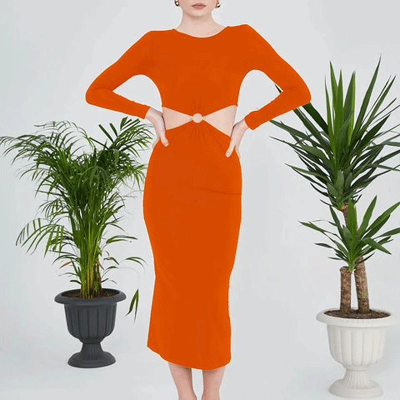 Дизайнерские вечерние платья с оранжевым пером и стразами