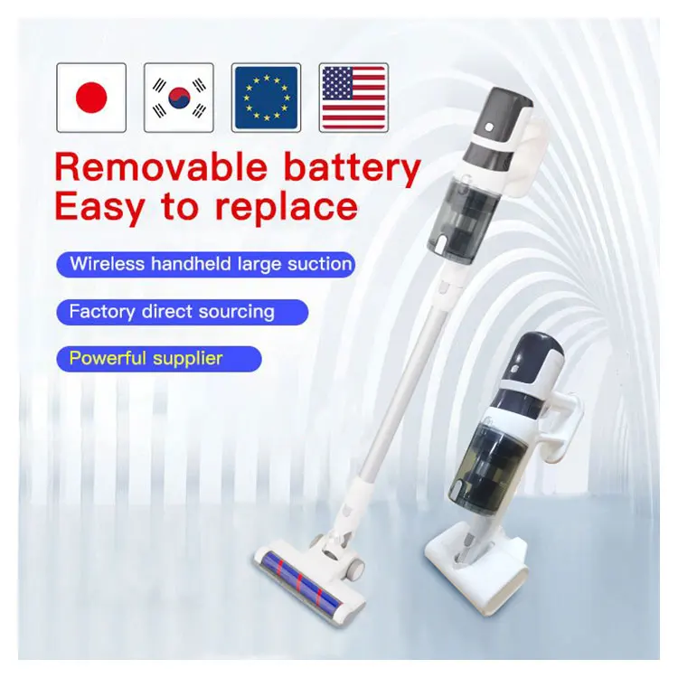 SC198  Powerful Suction Lightweight Handheld Cordless Stick Vacuum Cleaner for Pet Hair Hard Floor Home Deep Clean