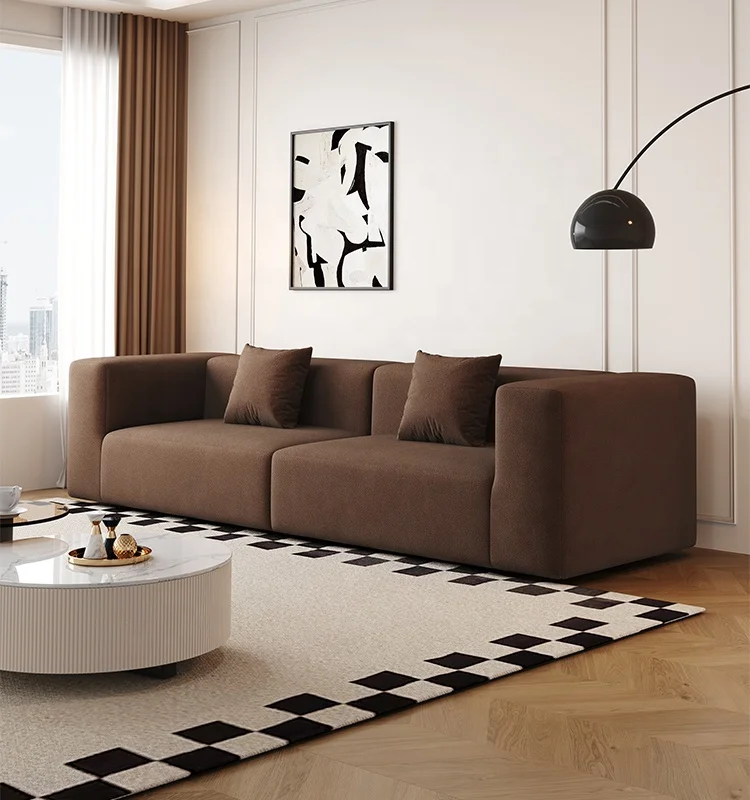 Modern furniture module living room sofa L-shaped high-density foam compression sofa