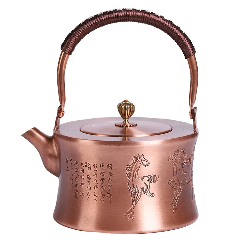 High Quality Customized Brass Or Copper Press Copper Coffee Tea Pot Sets