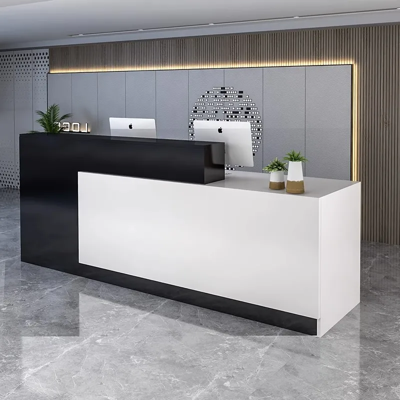 School Front Table Office Reception Counter Front Desk Reception Desk For SPA And Salon