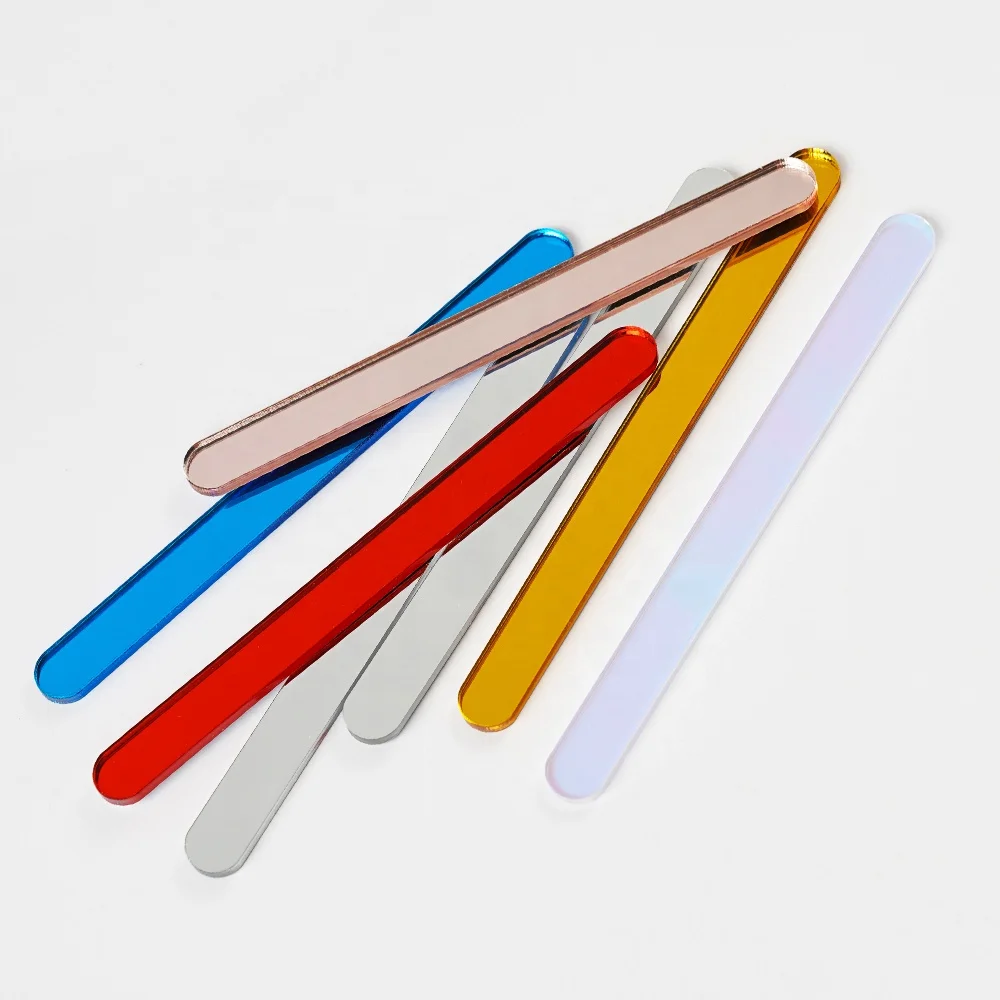 Acrylic Cake Popsicle Sticks Reusable Mirror Mini Ice Cream Stick  Healthy Snacks for Party Festival Diy Ice Cream