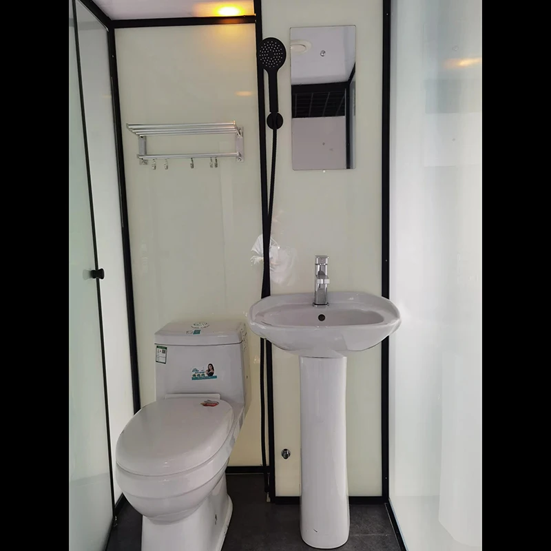 glass prefabricated bathroom unit tiny toilet shower cubicle cabin for small ensuite