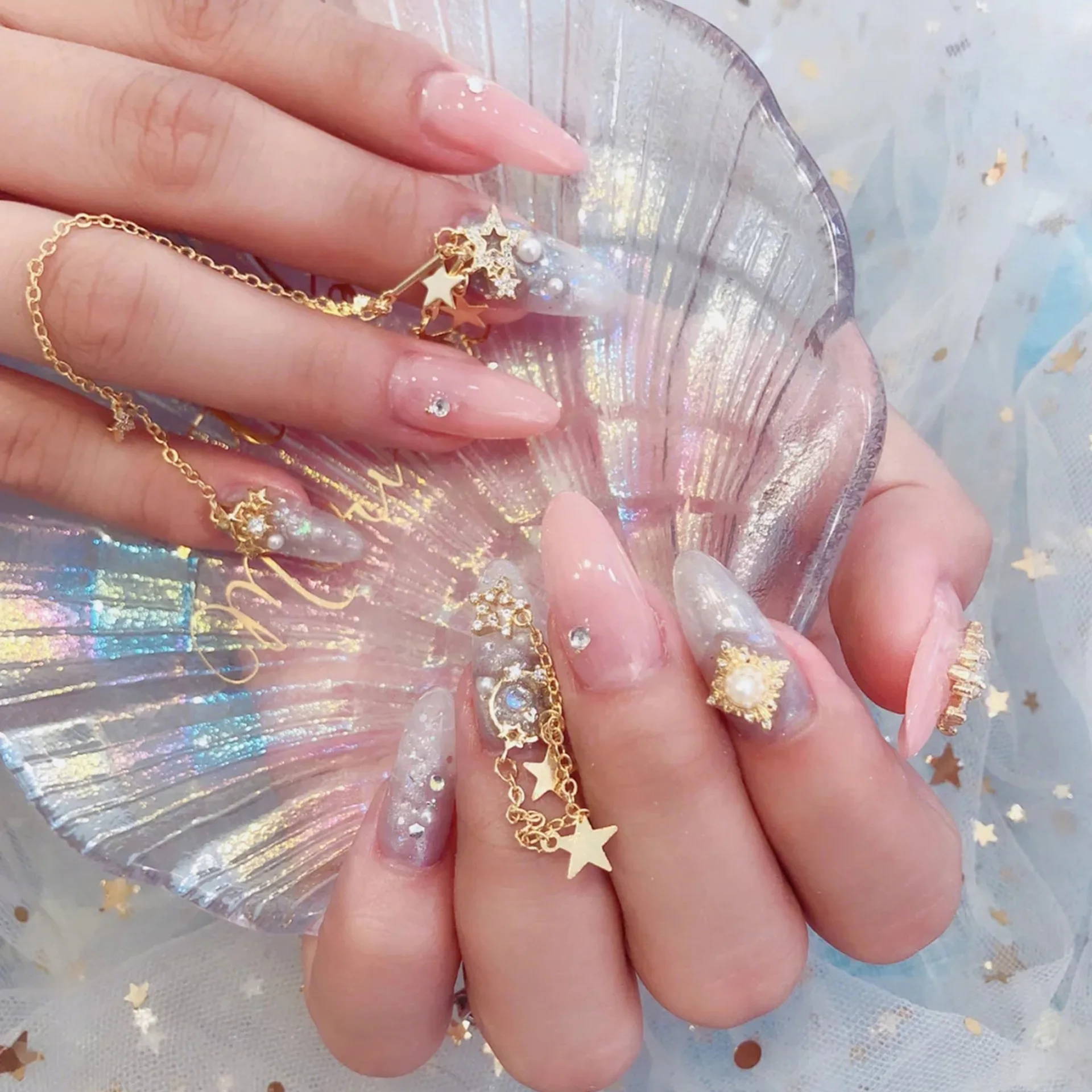 Bview Tool Hot Sale Diy Alloy Crystal Nail Art 3D Sticker Stickers Decorations Nail Design Glass Rhinestone for Nail Accessories