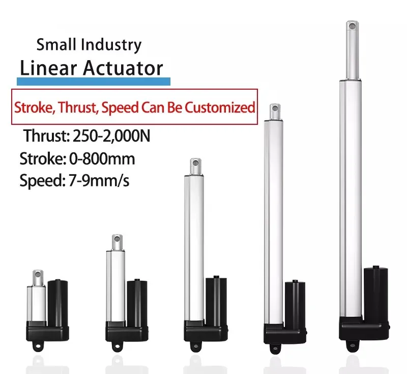 Heavy Duty industrial 2,000N push/pull capability low noise linear actuator