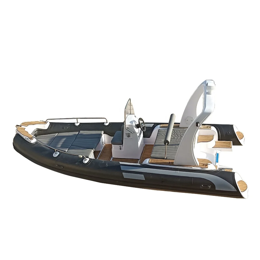 Роскошная надувная лодка rib600 с полужестким корпусом из стекловолокна 6 м для семейного использования