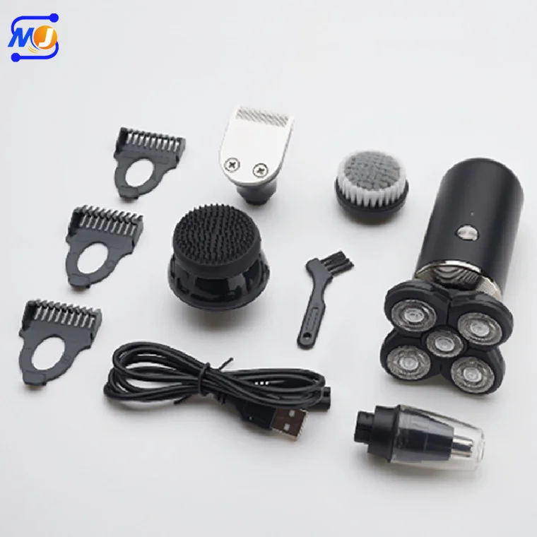 Zkagile 5 Head Electric Razor Rechargeable Beard Hair Trimmer Shaver Mens Custom Shaving Machines 5 In 1 Electric Shaver For Men