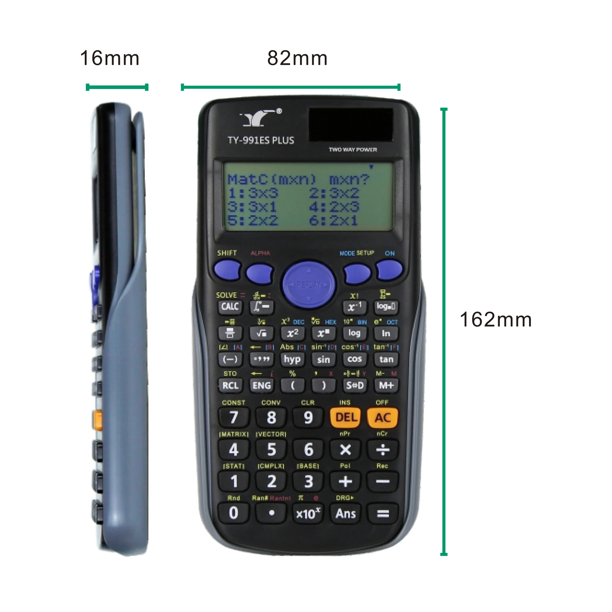 High Quality Plastic Calculator FX-991ES Plus 417 Function Scientific Calculator for Students Calculator calculadora cientifica