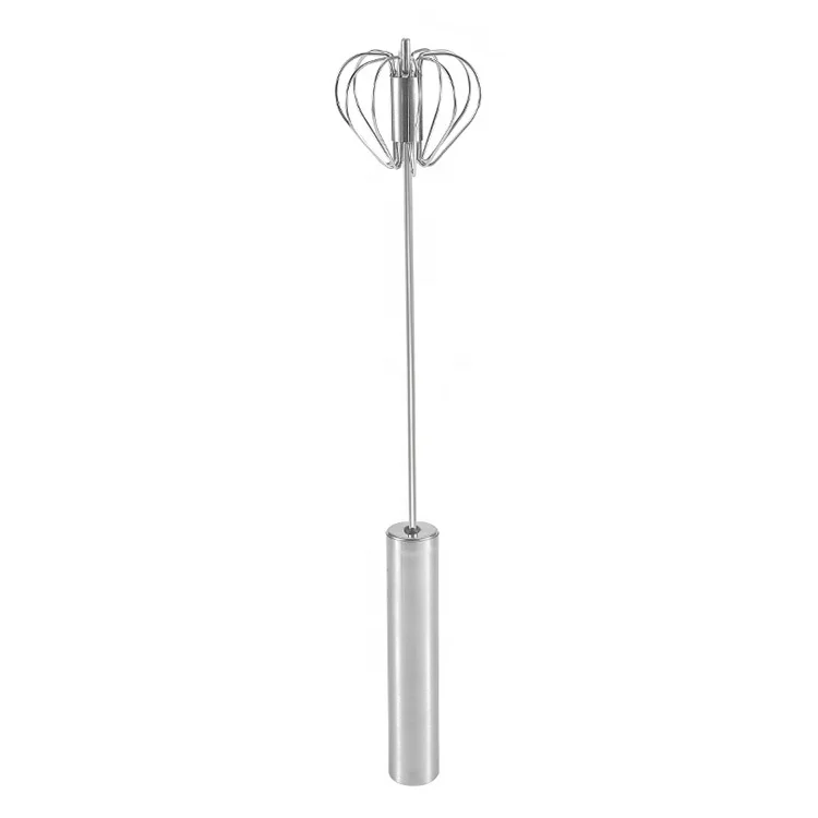 China Factory Cheap Food Grade 10 12 14 inch Half Auto Metal Stainless Steel Whisk for Egg
