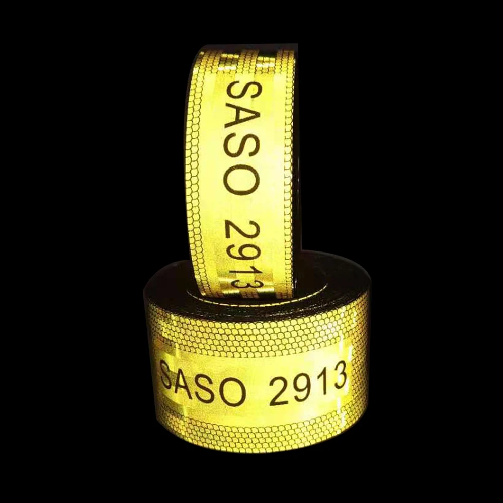 SASO 2913 Yellow Newest Traffic Road Safety ReflectiveTape