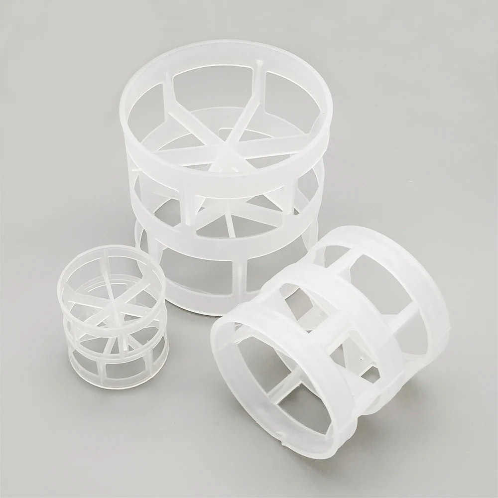 Polypropylene PP PE  PVC PTFE PVDF Plastic Random Packing PP Pall Ring