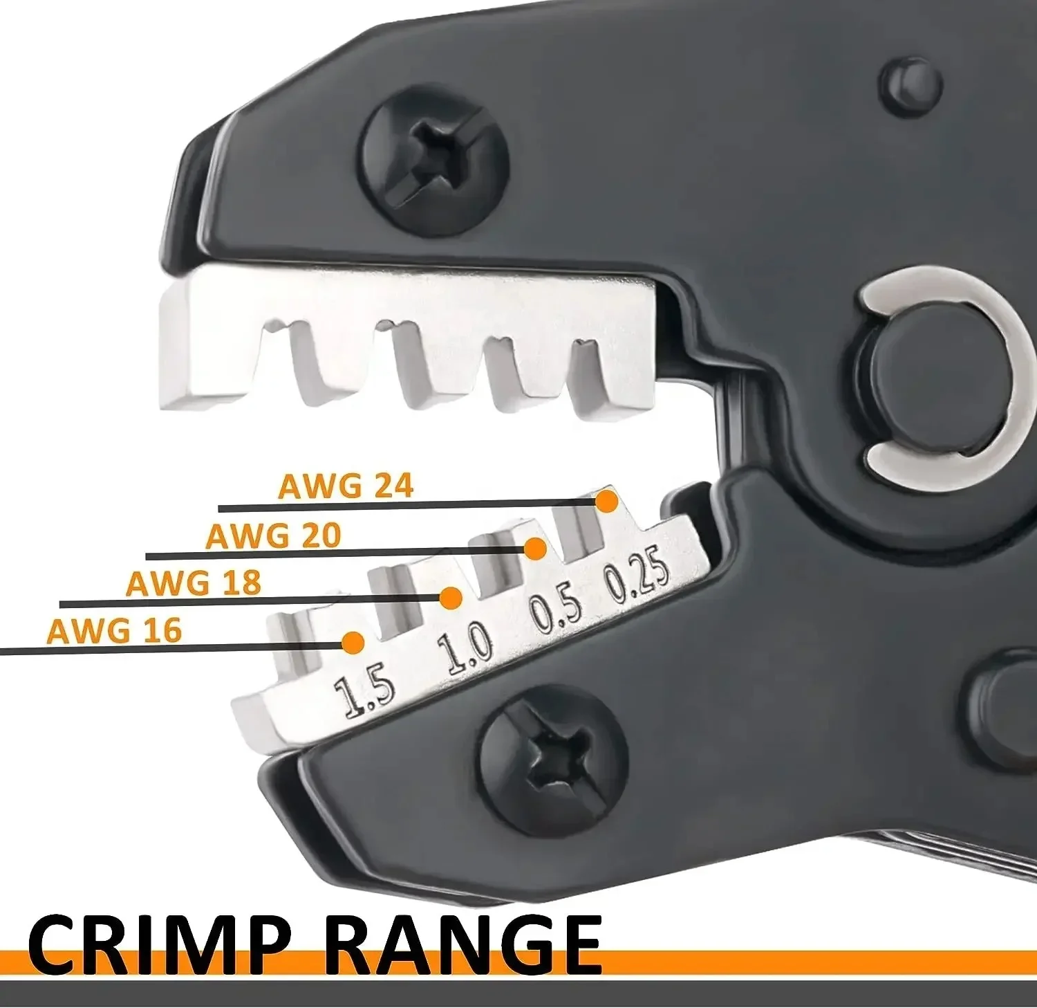 SN-58B 23-16AWG Electrical Crimper Automotive Crimping Pliers Ratchet Wire Crimping Tool for Open Barrel Terminal