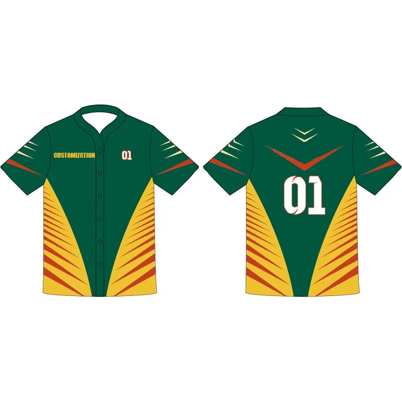 Best Selling Polyester Baseball Jersey  New Style Uniformes De Softball Outdoor Softball Uniform for Adults