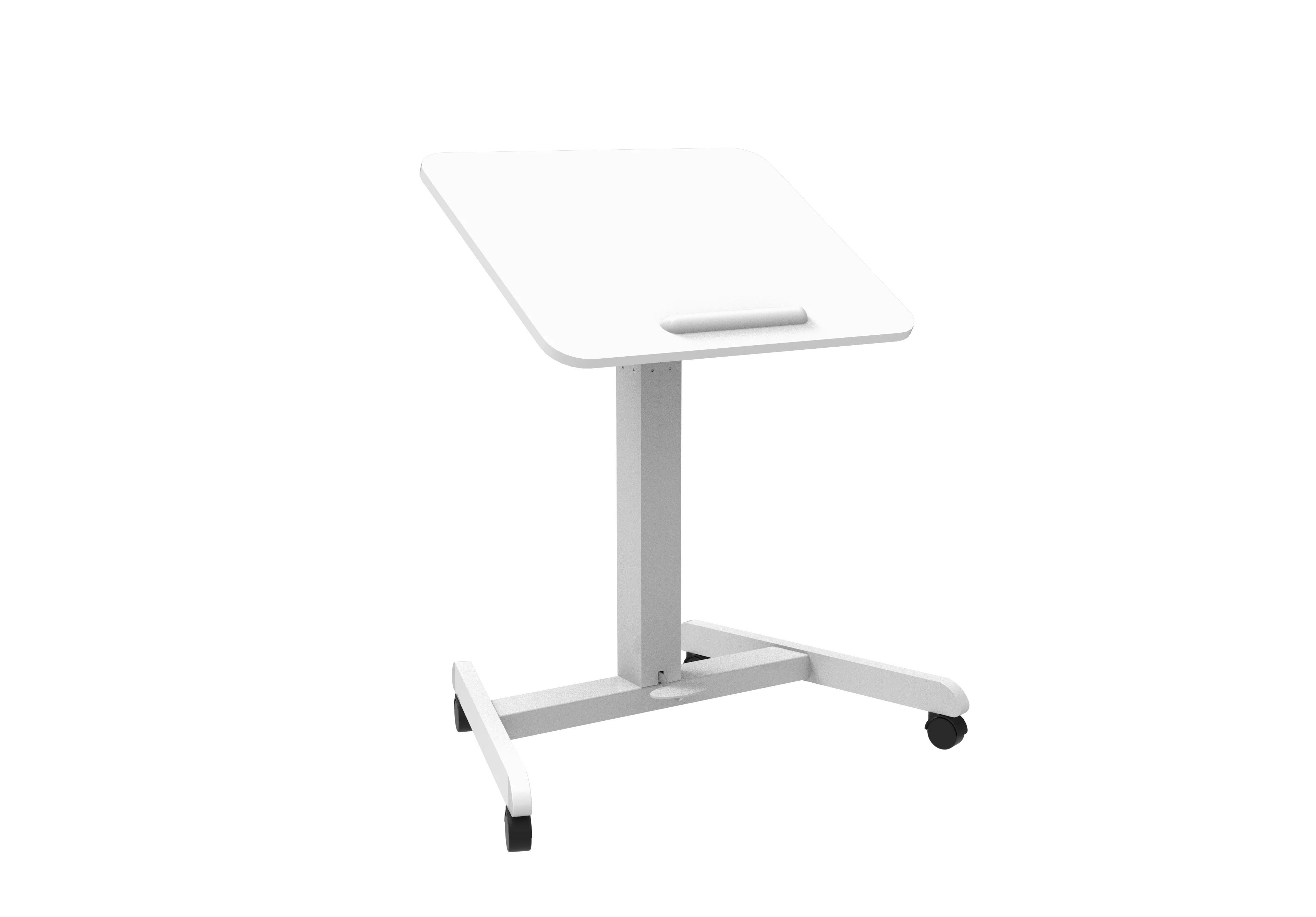 Height Adjustable Mobile Workstation with Tiltable desktop
