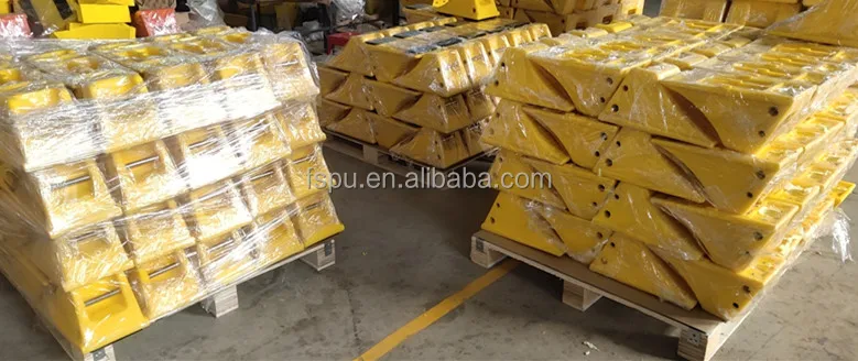 Пластиковая искусственная Противооткатная колодка блок с противоскользящими резиновыми накладками