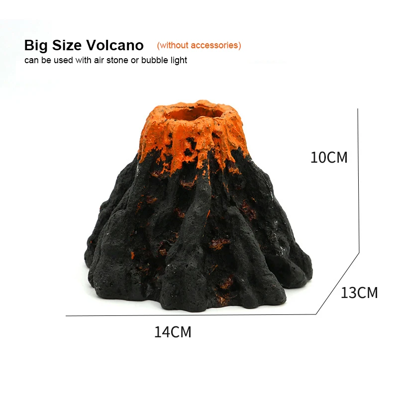 Simulated Volcano Craft Landscaping Aquarium Resin Ornaments Decoration