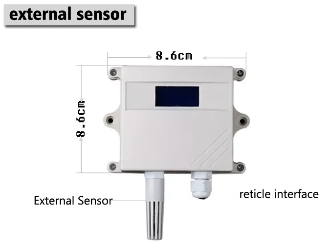 Digital Temperature Humidity Sensor Modbus For Greenhouse With 1CH Relay Support TCP/IP Protocol