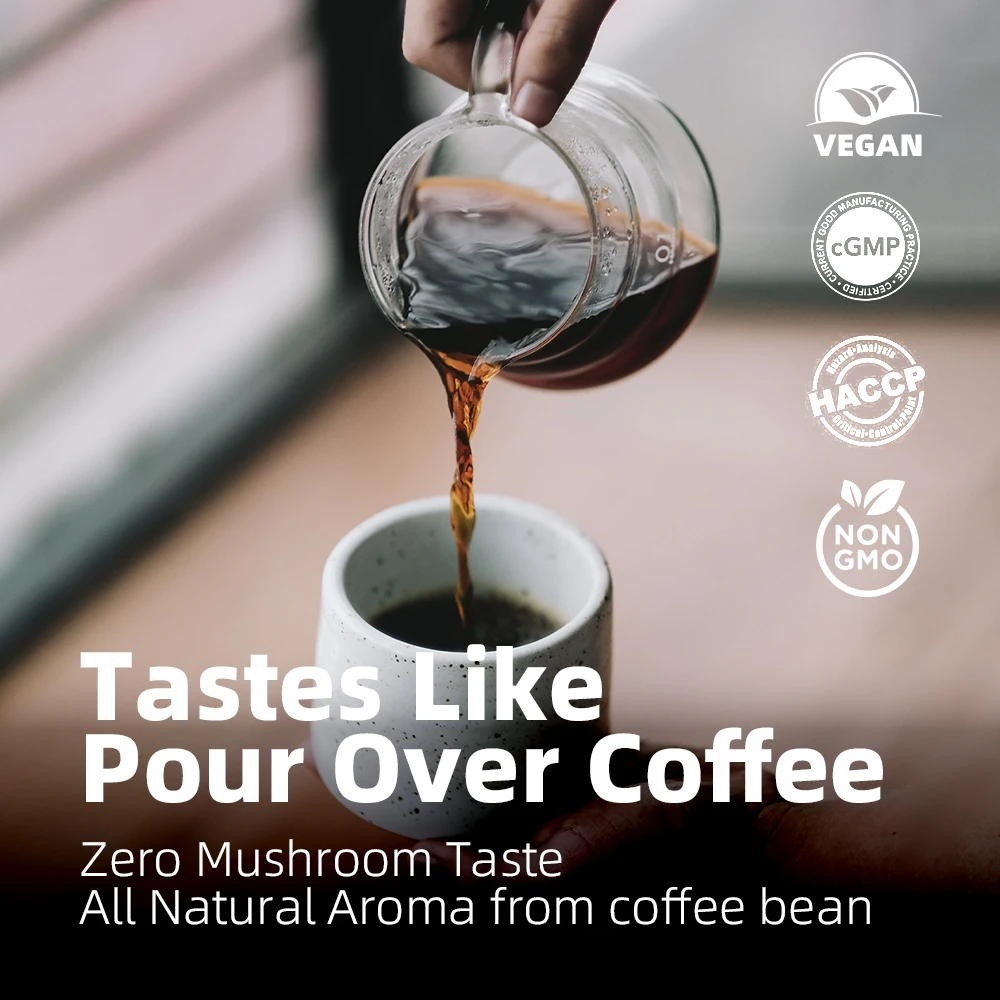 OEM Vegan Keto Boost Focus Immunity Memory Lions Mane Chaga K cup mushroom Pods Coffee