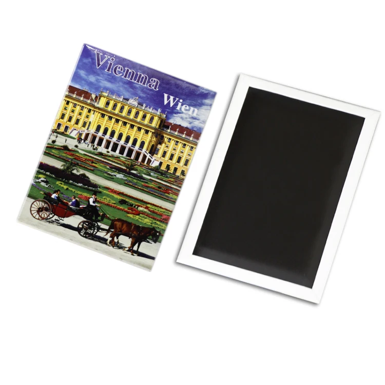 2024 Manufacturer Germany Wholesale 90*65mm Tinplate Custom Design Travel Souvenir Israel Sticker Chile Metal Permanent Tin Fridge Magnet