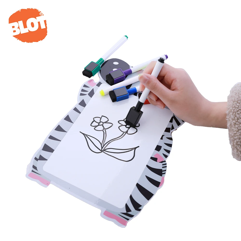 BLOT BCHB80010 6pcs Magnetic Whiteboard Marker Pen With Felt Head