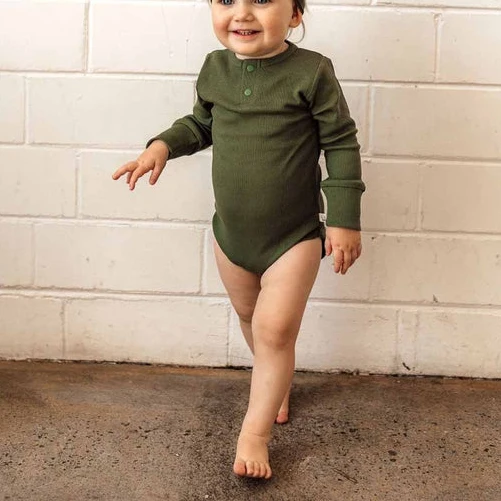 Wholesale Winter Newborn Baby kid Rompers Clothes Cotton casual Jumpsuit for Infant Girls and Boys Organic Long Sleeve Bodysuit