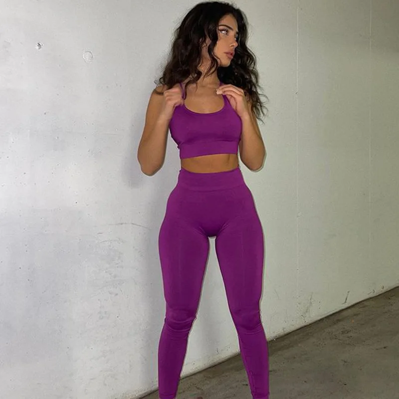Wholesale High Quality Women Butt Lift 5 Piece Seamless Gym Sets Matching Activewear Breathable Quick Dry Yoga Wear Set