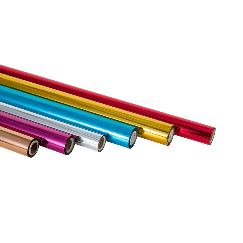 China manufacturer hot sell cheap price best quality PET base film hot stamping foil for paper PW7