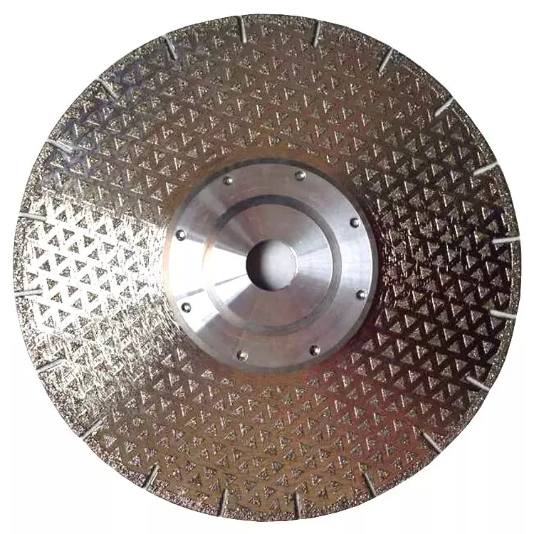 Star Dotted Electroplate Diamond Cutting Disc Grinding Wheel for Marble Angle