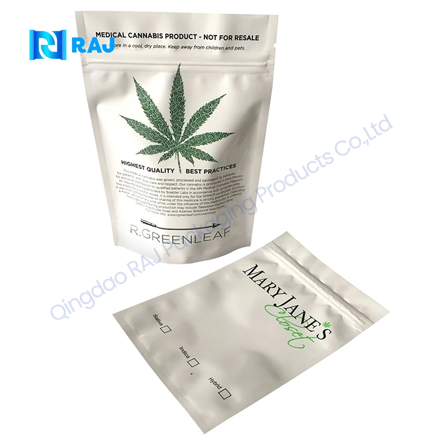 Minlee Custom 10g Plastic Tobacco Cigar Mylar Aluminum Foil Black Cigars Smell Proof Tobacco Cigar Tobacco Product Packaging Bag