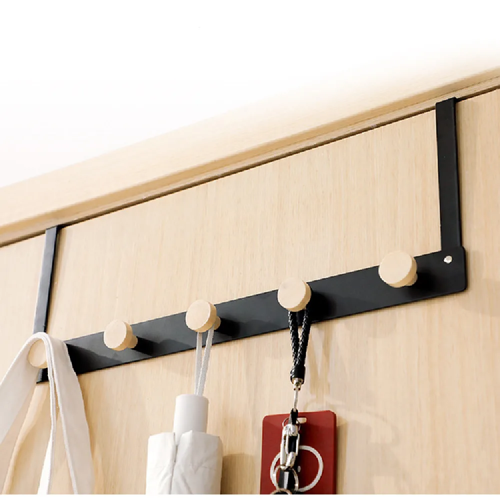 Over The Door Hooks Door Hanger Hook Rack Hanger Heavy-Duty Organizer for Coat Back-5 Hooks