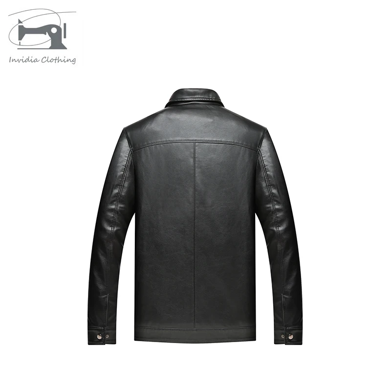 New Styling Customizable Fashion Cheap Black Casual Slim Fit Leather Bomber Jackets For Men