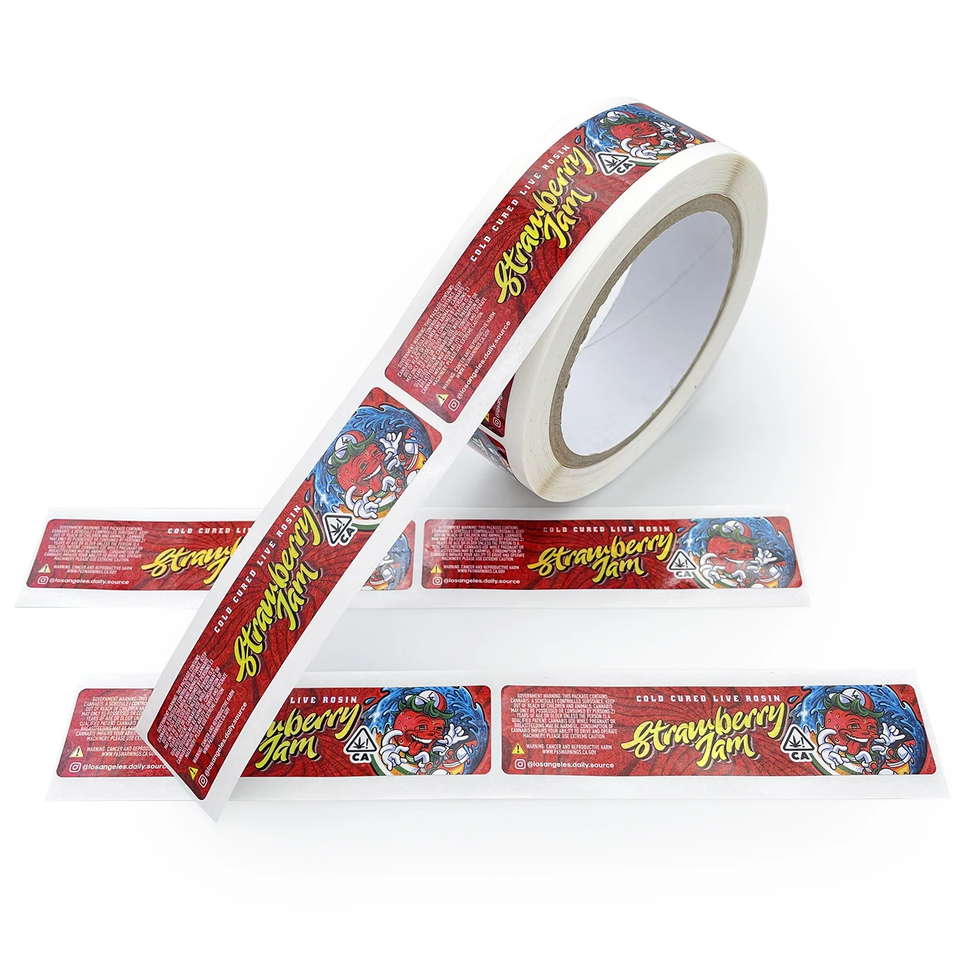 Customized Matte Lamination Silver Foil Film Spot UV Metallic PP Healthy Food Label Sticker