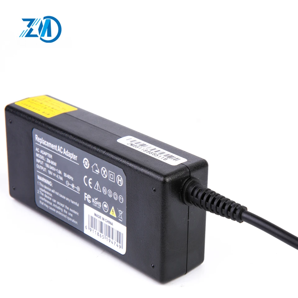 CE FCC Rohs 5 5*2 мм 19 в 4.74a 90 Вт для Toshiba AC DC адаптер ноутбука
