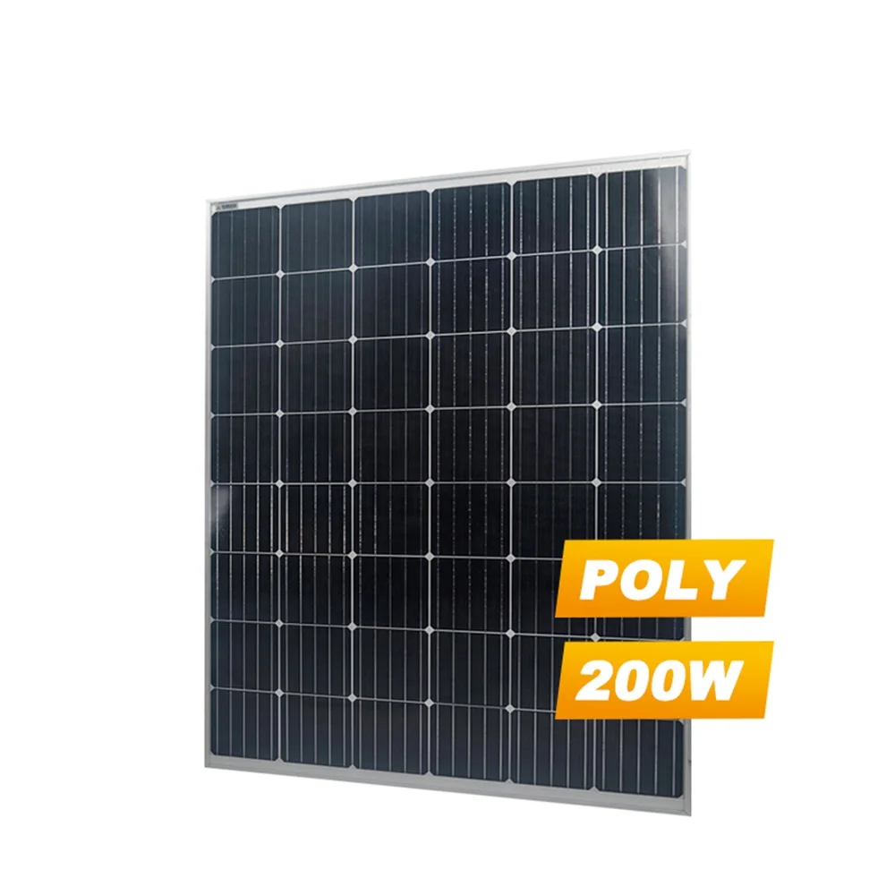 Cheap 100W 36 Cells Poly Solar Panels Rooftop On Grid Home Solar Power System