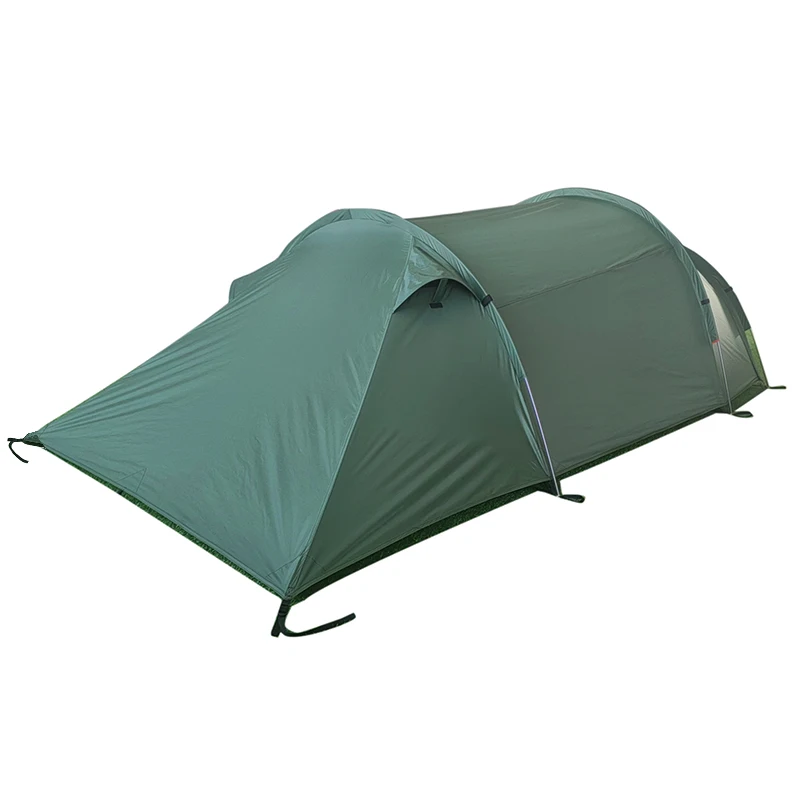 Colorful Dew Outdoor 3-4 Persons Family Tunnel Camping Tent with Aluminum Poles