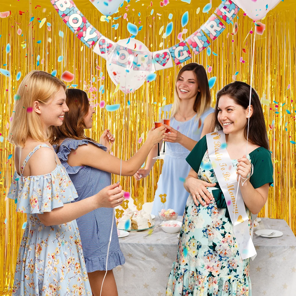 graduation decorations plain rain foil fringe curtain wedding backdrop wall decoration party curtain