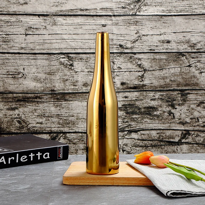 Nordic light luxury style decoration living room model room ceramic dining table vase dried flower ceramic vase