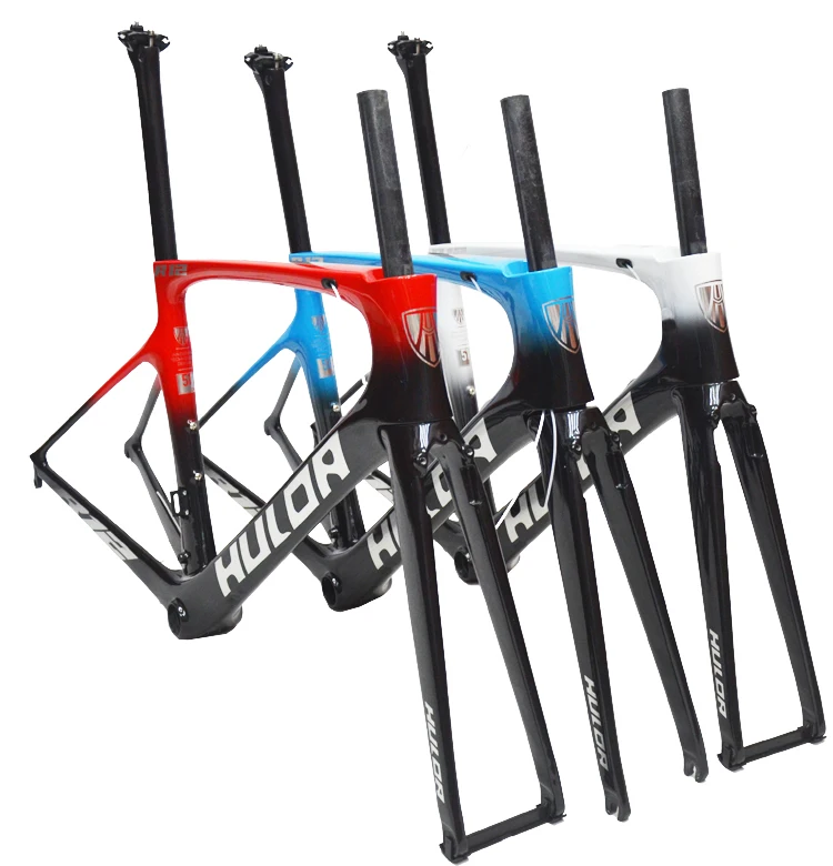 Factory direct BB 68cm disc brake carbon fiber road bike bicycle frame HULDA roadbike frames for sale
