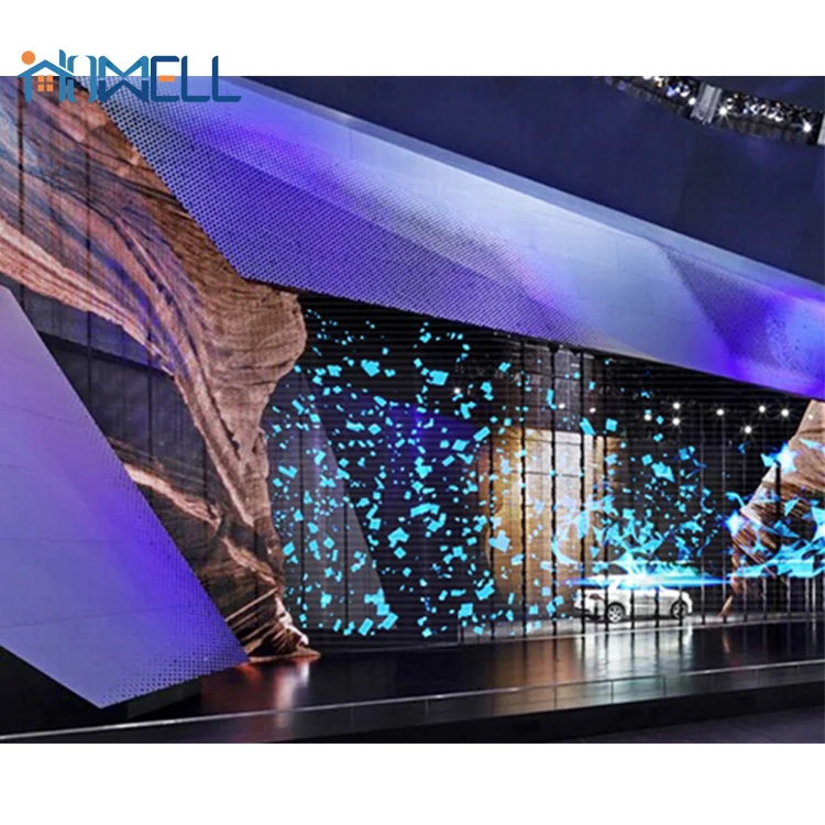 Transparent LED Screen For Festival Stage 1000x500mm Giant Indoor Transparent LED Display P3.91