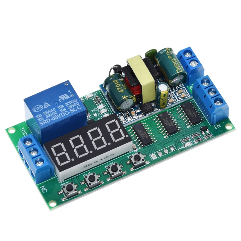 TZT IO23B01 AC 110V 220V Converter Multifunction Self-lock Relay PLC Cycle Timer Module Delay Time Switch