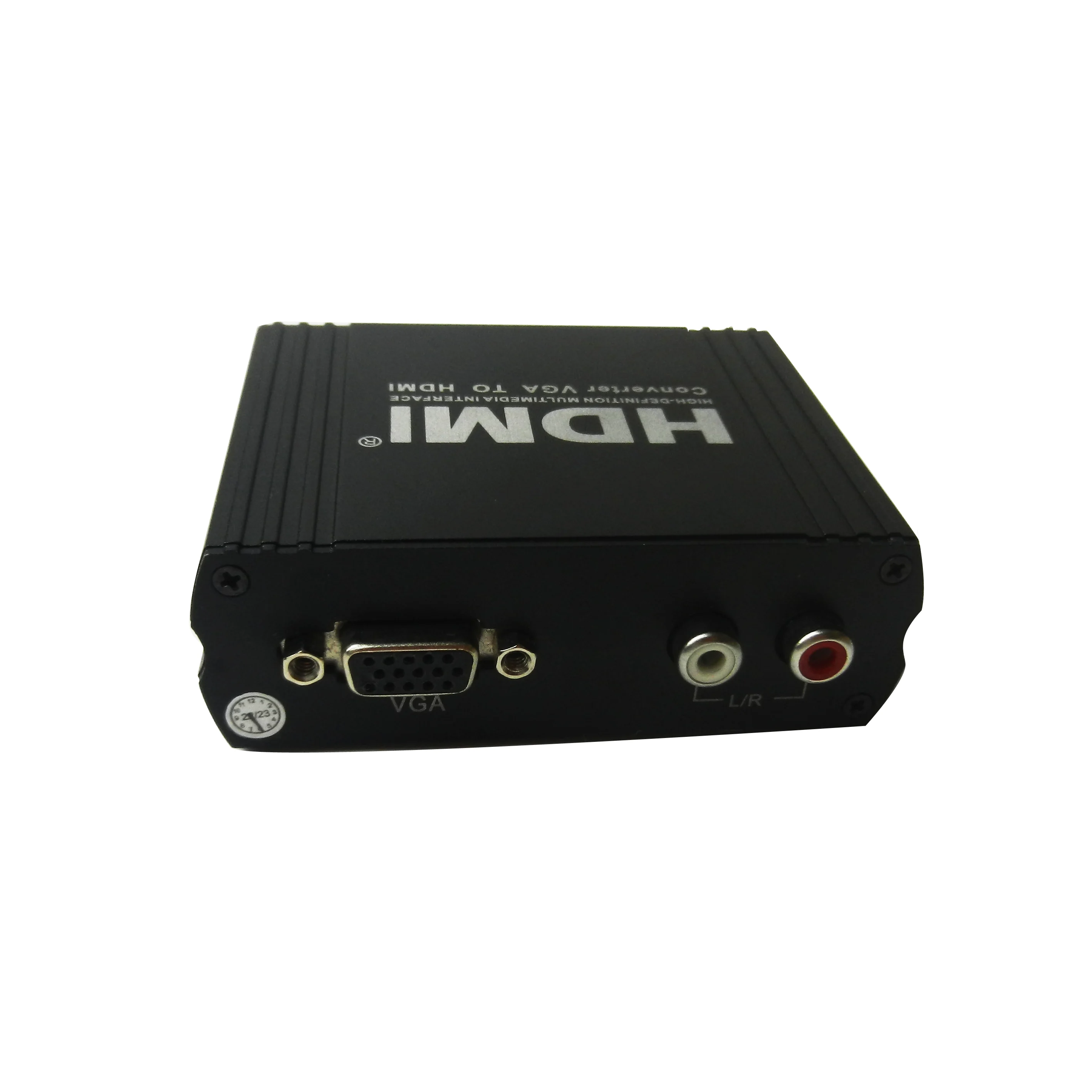 High quality Black Metal HD Video HDMI 1.4 to VGA+R/L Converter Support HDCP 1.4 1080P hdmi to vga splitter plug and play