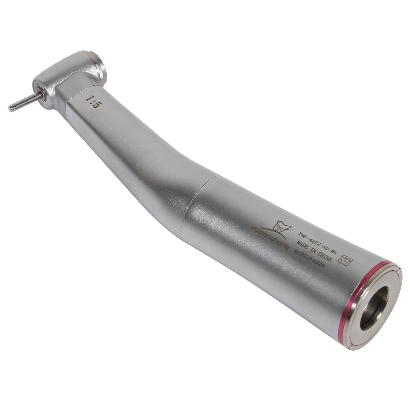 Hot Selling! Dental 1:5 Increasing Inner water spray Contra angle Low Speed Push button  Handpiece Red Rings FIt KaVo/NSK