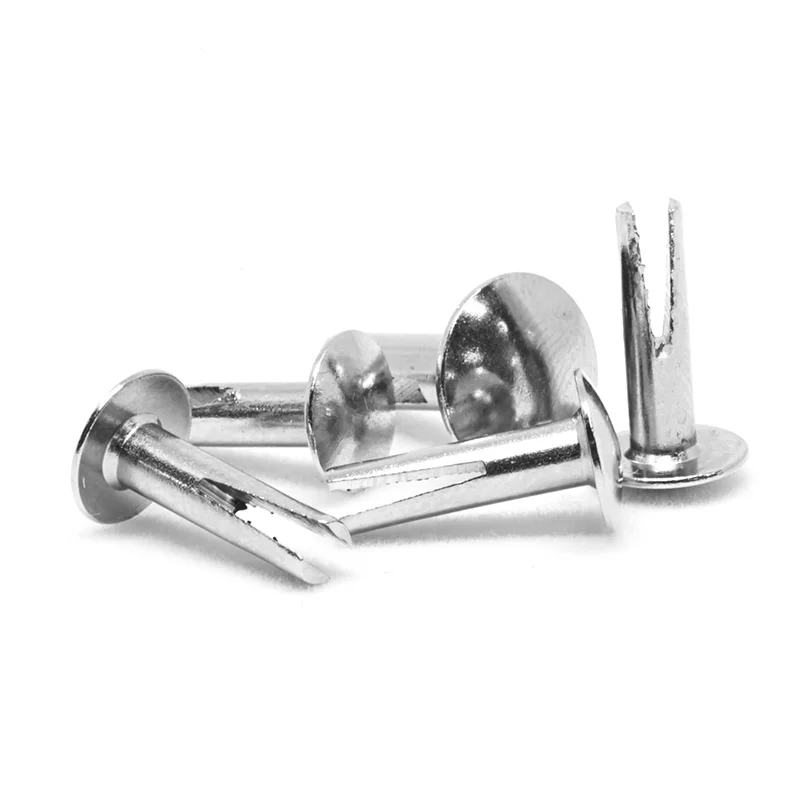 Изготовленные на заказ никелевые двухслойные черные круглые металлические заклепки из нержавеющей стали