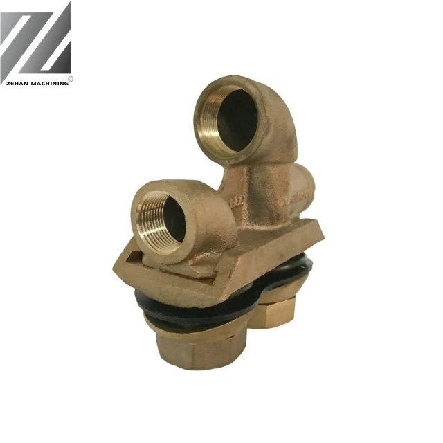 High Strength Customized OEM No Lead Brass Double Hole Pitless Adapter for Pump Accessories