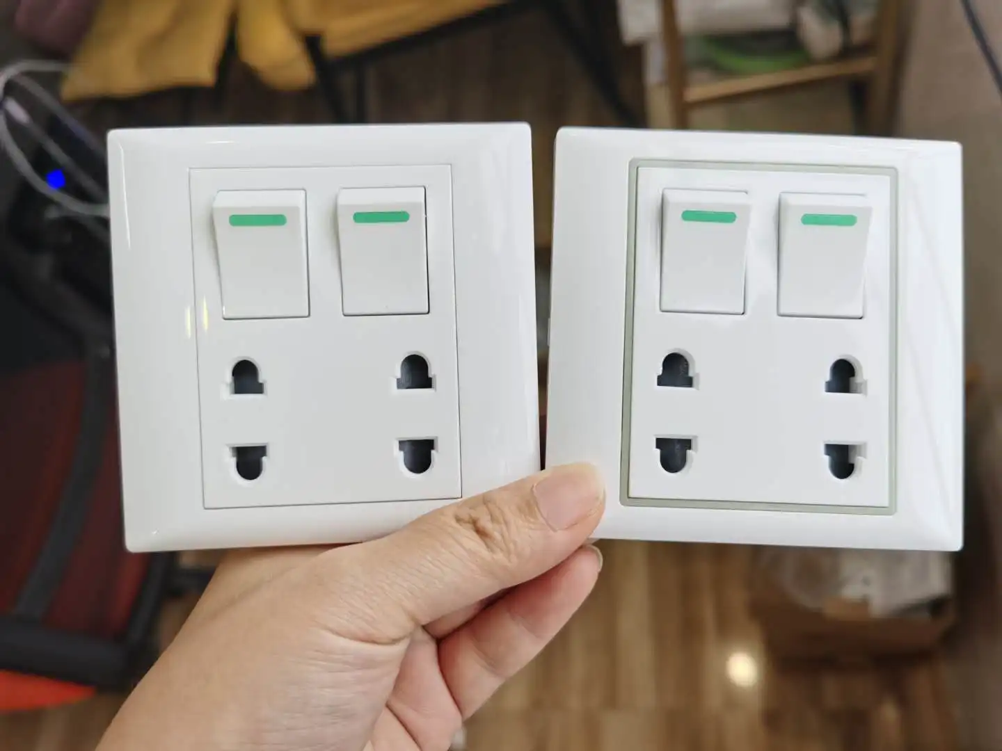 JK Cambodia 220 В Wifi 3 Gang настенный выключатель со светодиодным