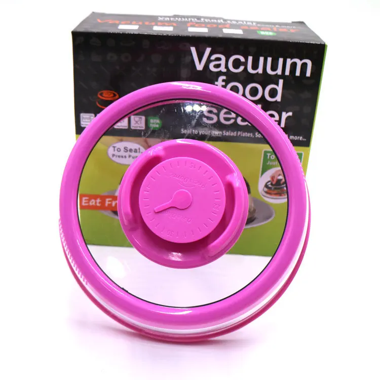 CHANGZE Food Fresh Keep Vacuum Sealer Cover, Kitchen Silicone Lid Crisper Instant Vacuum Food Sealer