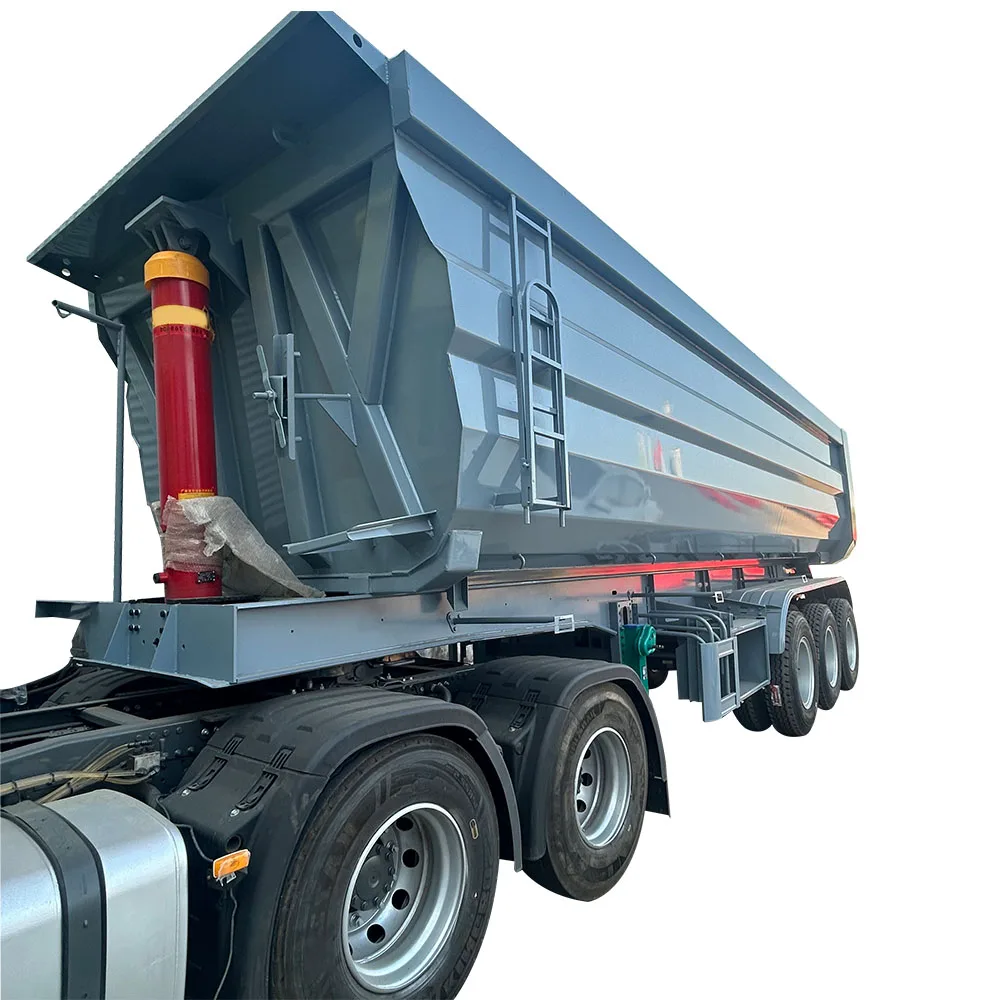 best quality hot sale low transportation costs 13t axle suspension system semi trailer dump truck price