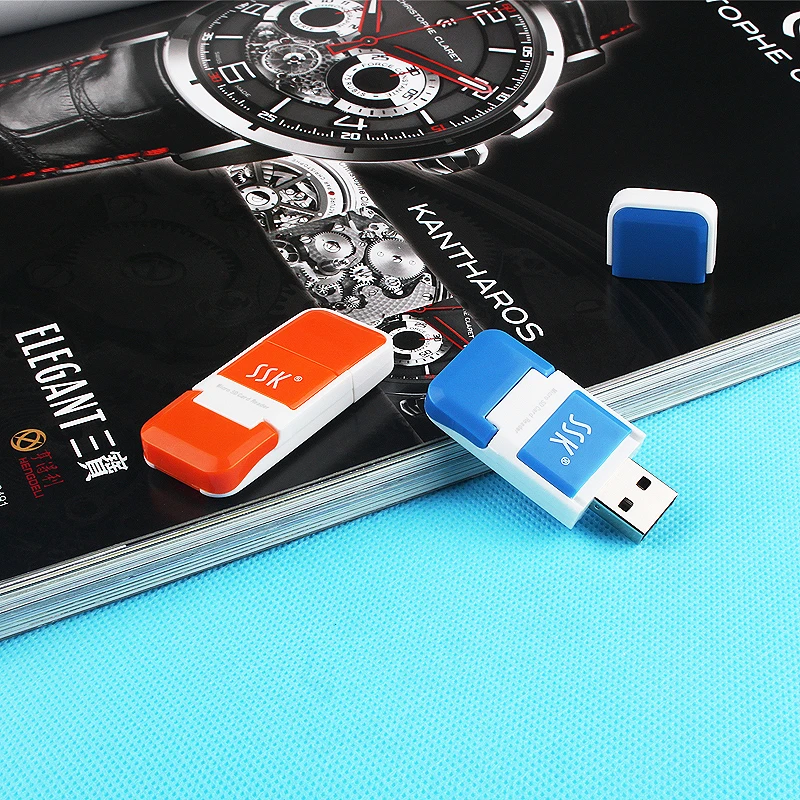  SSK миниатюрный кардридер usb 2 0 высокоскоростной micro SD card с одной диафрагмой