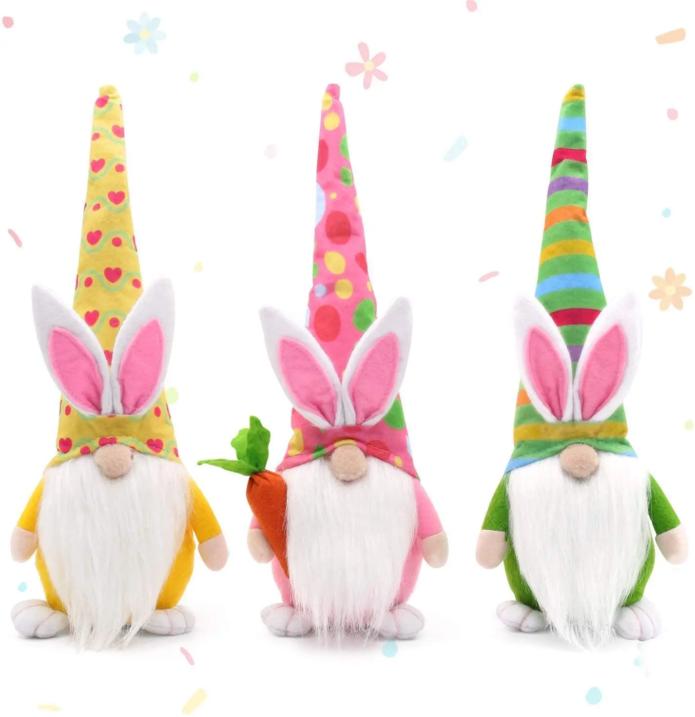 The Easter bunny hug carrots long hat color gnome doll doll elves furnishing articles home decoration products