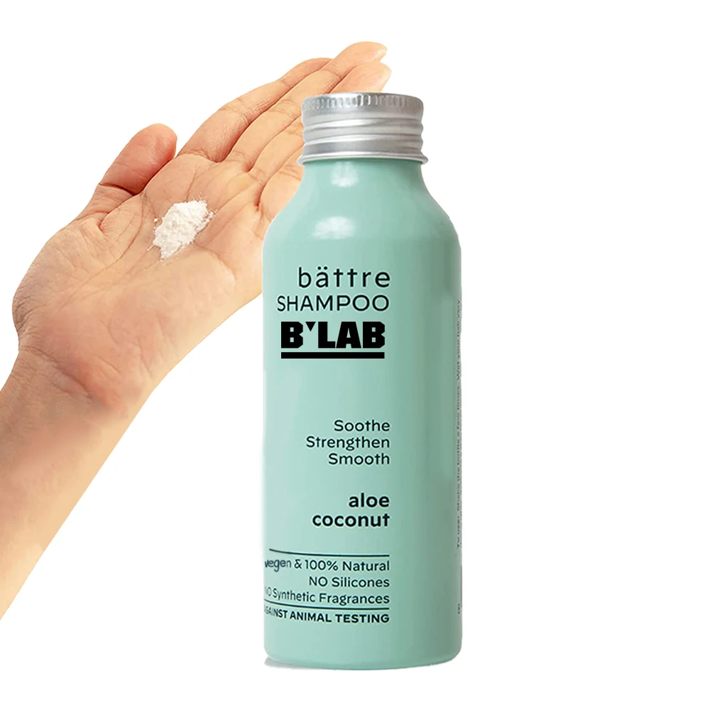 Private Label Hair Care  Shampoo Supplier Powder Coconut Oil Aloe Natural Herbal Shampoo For Hair Volume Shine Powder Shampoo